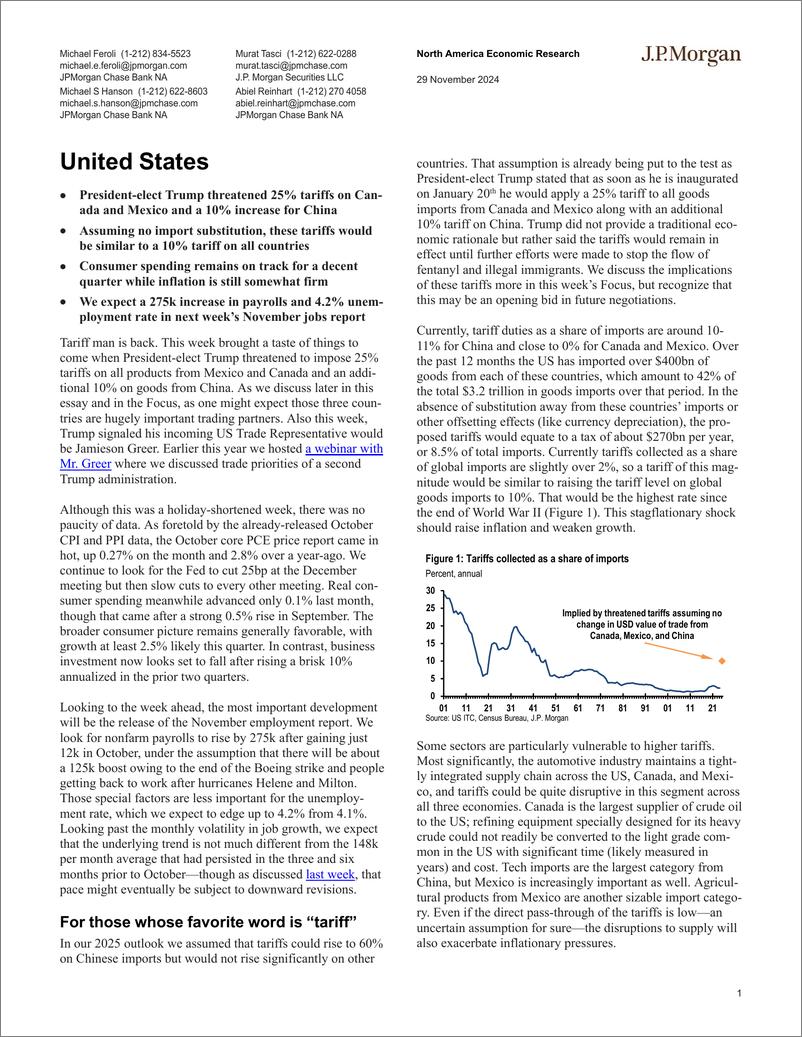 《JPMorgan Econ  FI-United States-111901880》 - 第1页预览图