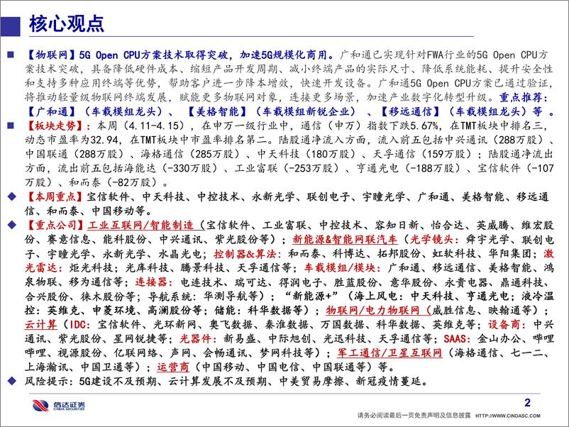 《通信行业·产业追踪（54）：工信部再发政策强推工业互联网；多地海风建设获推进-20220417-信达证券-37页》 - 第4页预览图