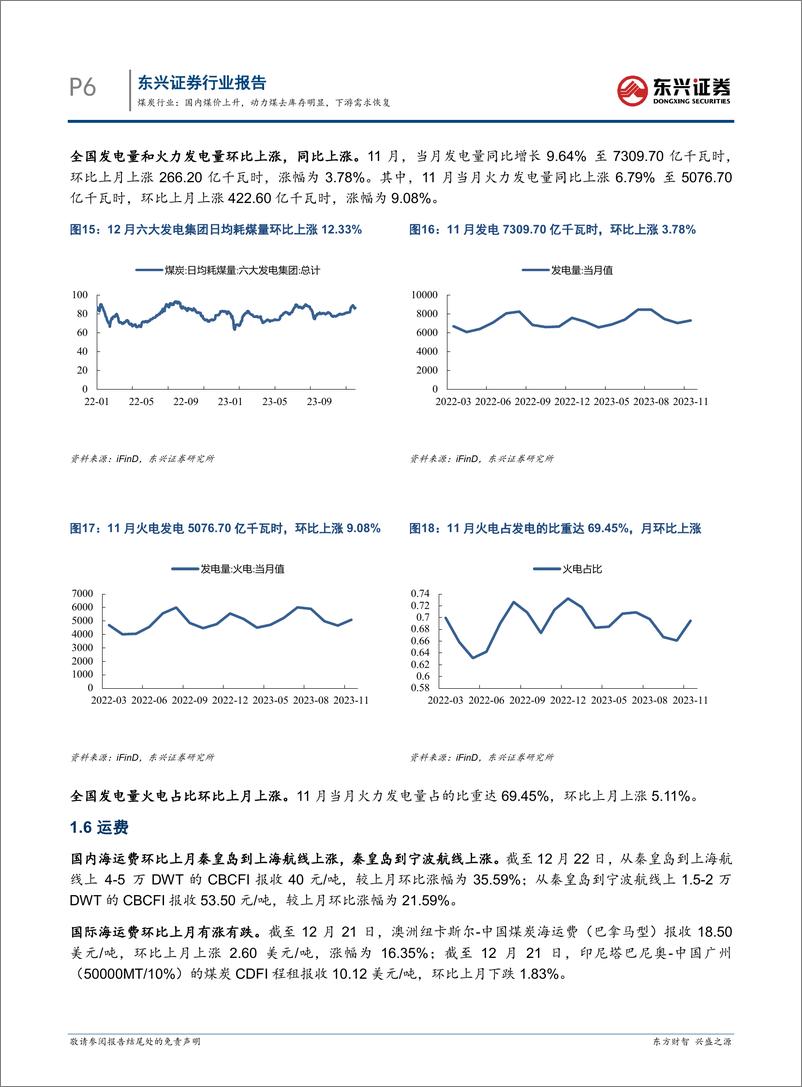 《煤炭行业：国内煤价上升，动力煤去库存明显，下游需求恢复-东兴证券》 - 第6页预览图
