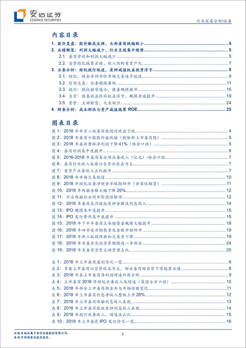 《证券行业2018券商股年报综述：业绩触底利空出尽，政策转向释放红利-20190417-安信证券-30页》 - 第3页预览图