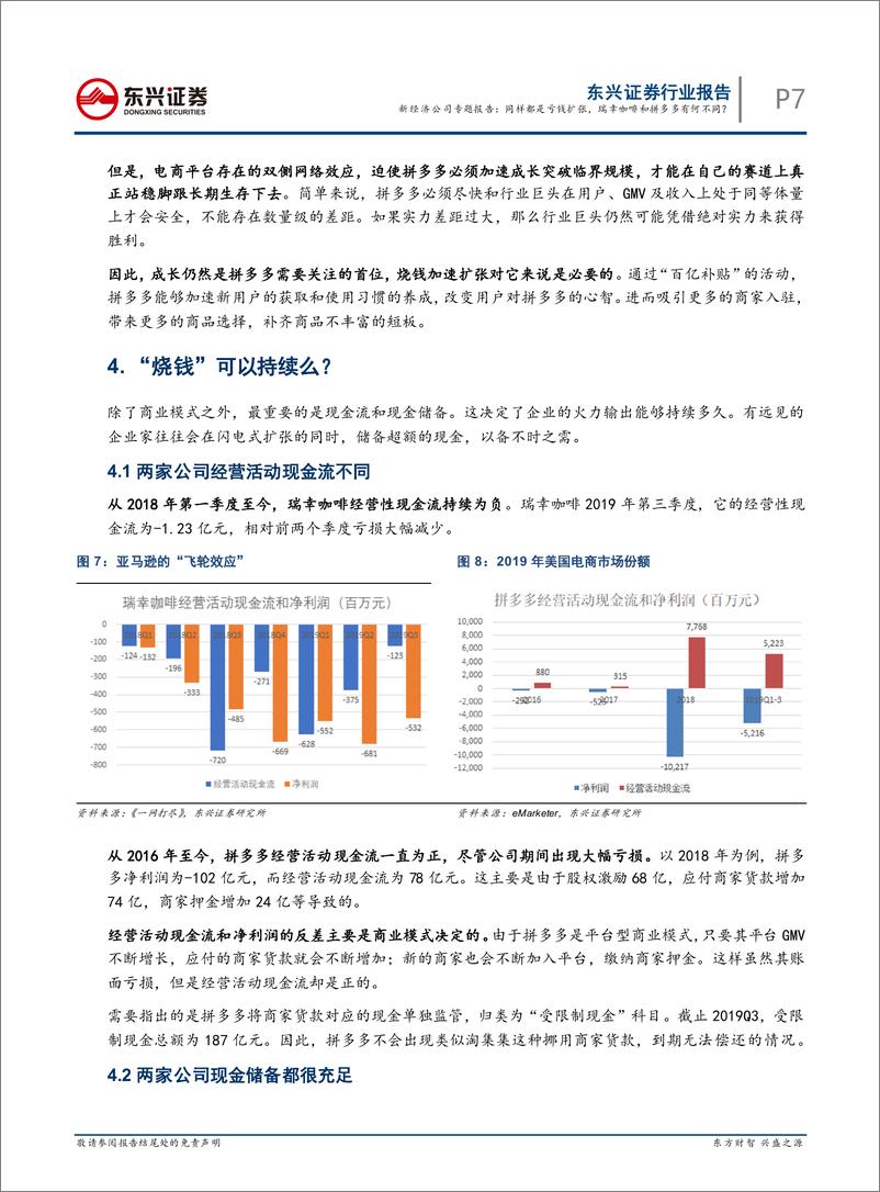 《计算机行业：新经济公司专题报告，同样都是亏钱扩张，瑞幸咖啡和拼多多有何不同？-20191223-东兴证券-11页》 - 第8页预览图