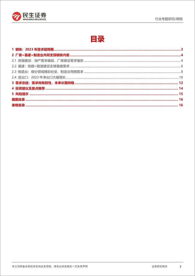 《钢铁行业需求专题报告：2023年需求超预期，下游景气仍在-20240203-民生证券-17页》 - 第2页预览图