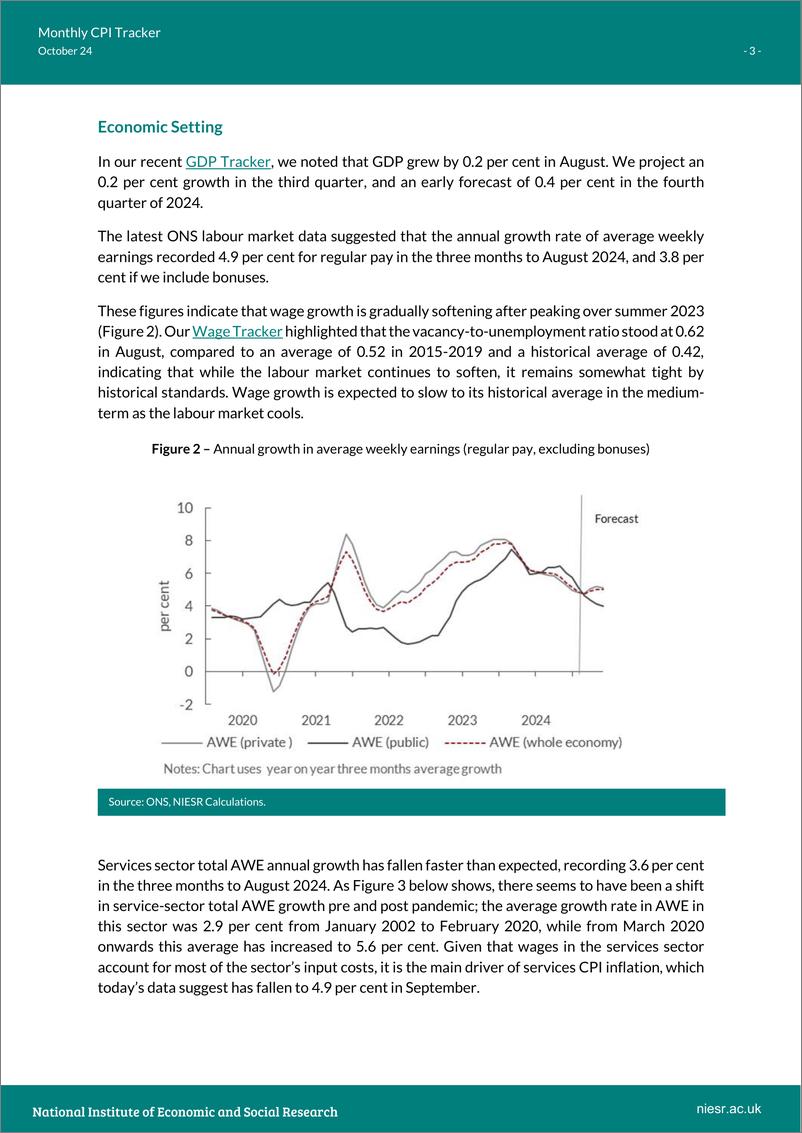 《英国国家经济和社会研究所-月度CPI跟踪：9月份通货膨胀率暂时下降（英）-2024.10-6页》 - 第3页预览图