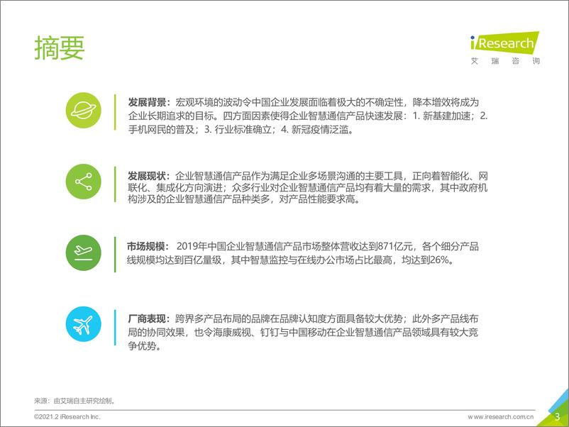 《艾瑞-2021年中国企业智慧通信产品研究报告-2021.2-30页》 - 第3页预览图