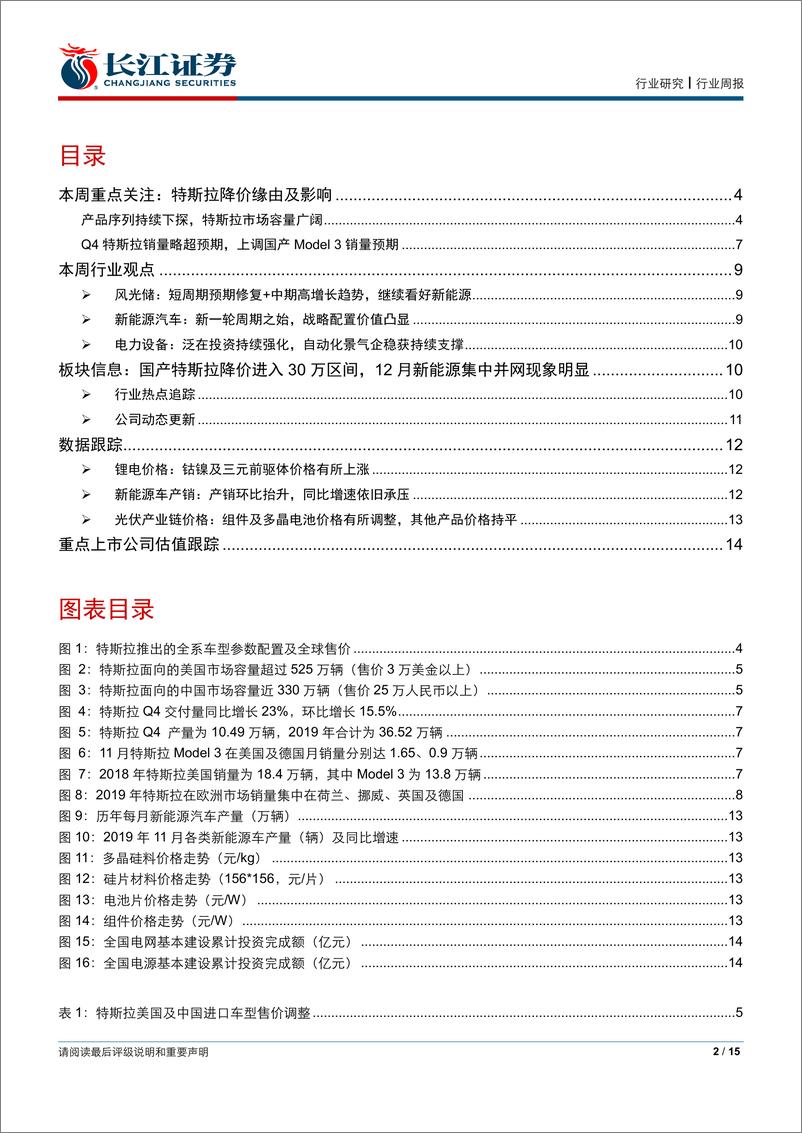 《电气设备行业：一路狂奔的特斯拉-20200105-长江证券-15页》 - 第3页预览图