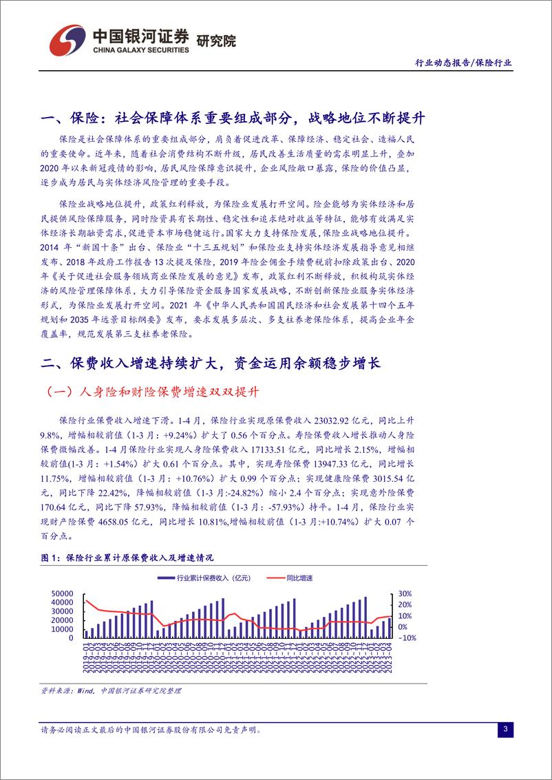 《保险行业：负债端复苏超市场预期，权益类资产配置比例上升-20230531-银河证券-19页》 - 第4页预览图