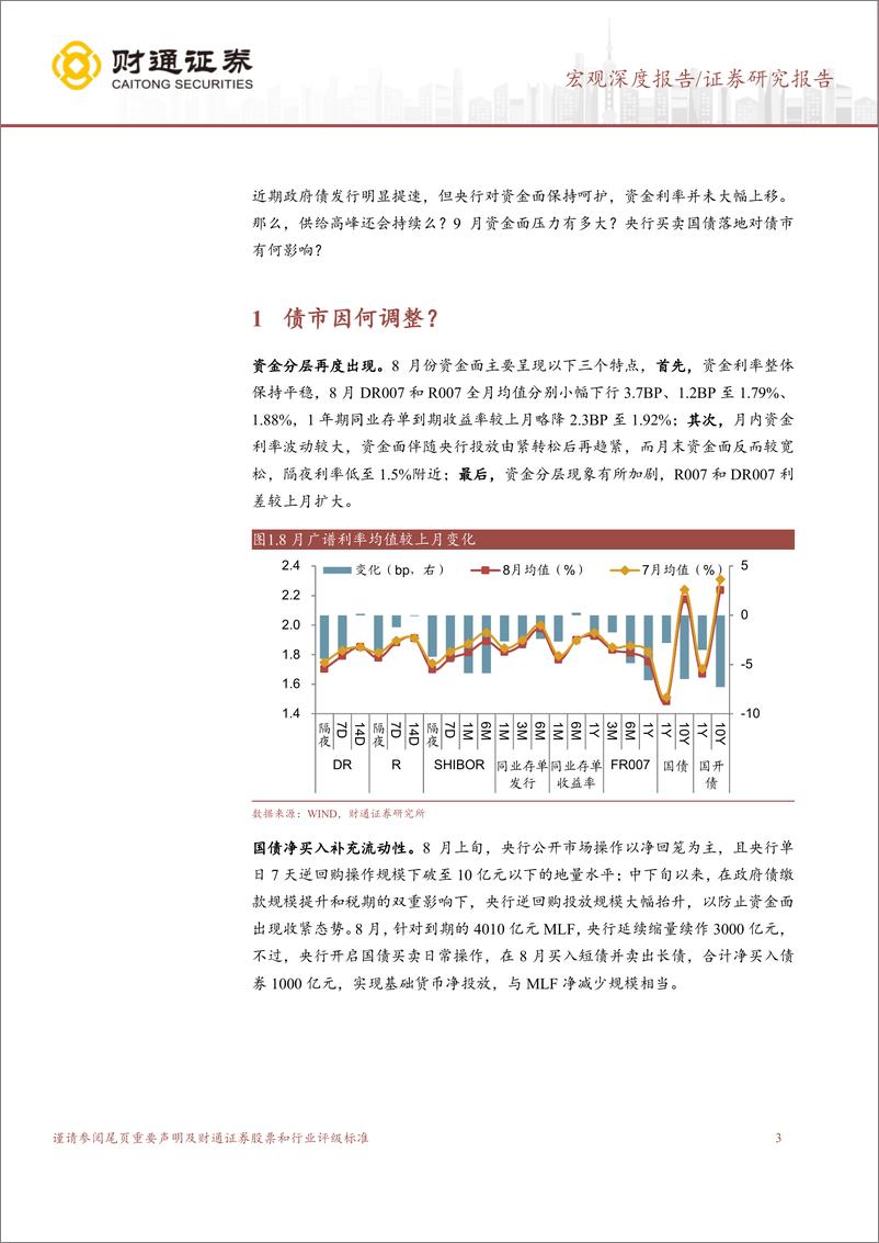 《9月流动性展望：央行净买债有何影响？-240902-财通证券-14页》 - 第3页预览图