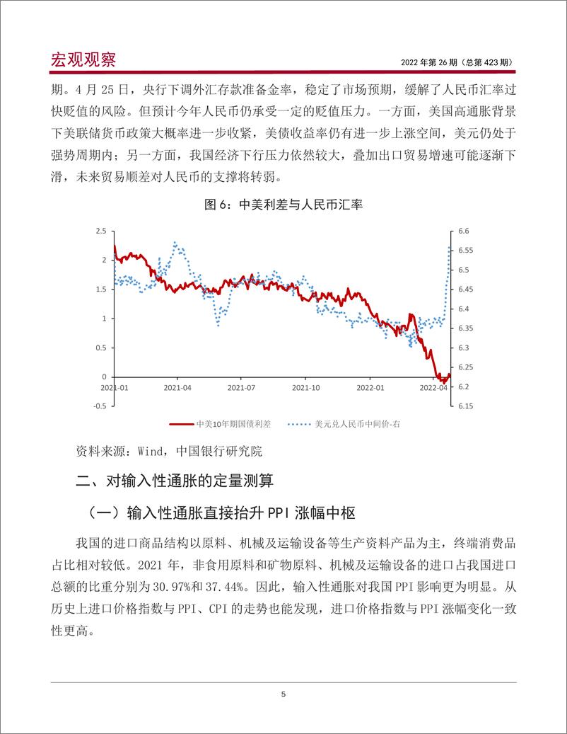 《宏观观察2022年第26期（总第423期）：我国输入性通胀压力的定量测算、影响分析与应对建议-20220517-中国银行-19页》 - 第7页预览图