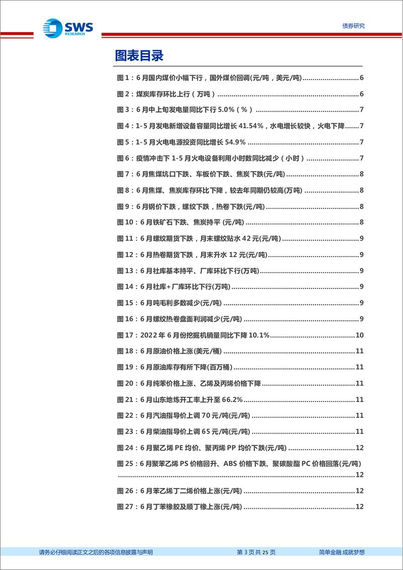 《行业利差及产业链高频跟踪月报2022年第6期：地产一二线及汽车销售率先修复，上游大宗普跌-20220711-申万宏源-25页》 - 第4页预览图