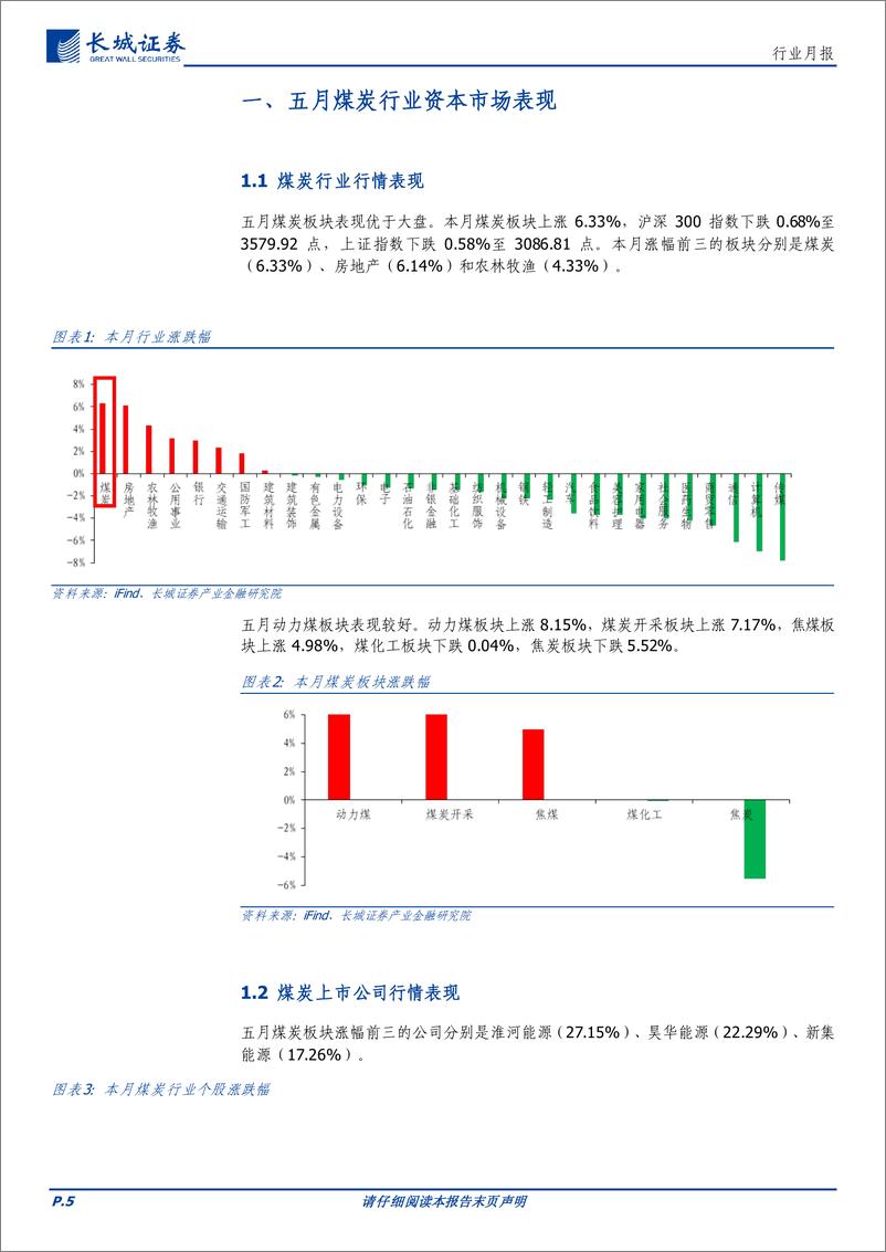 《煤炭行业月报：5月供需两弱，看好夏季煤炭需求增长-240619-长城证券-14页》 - 第5页预览图