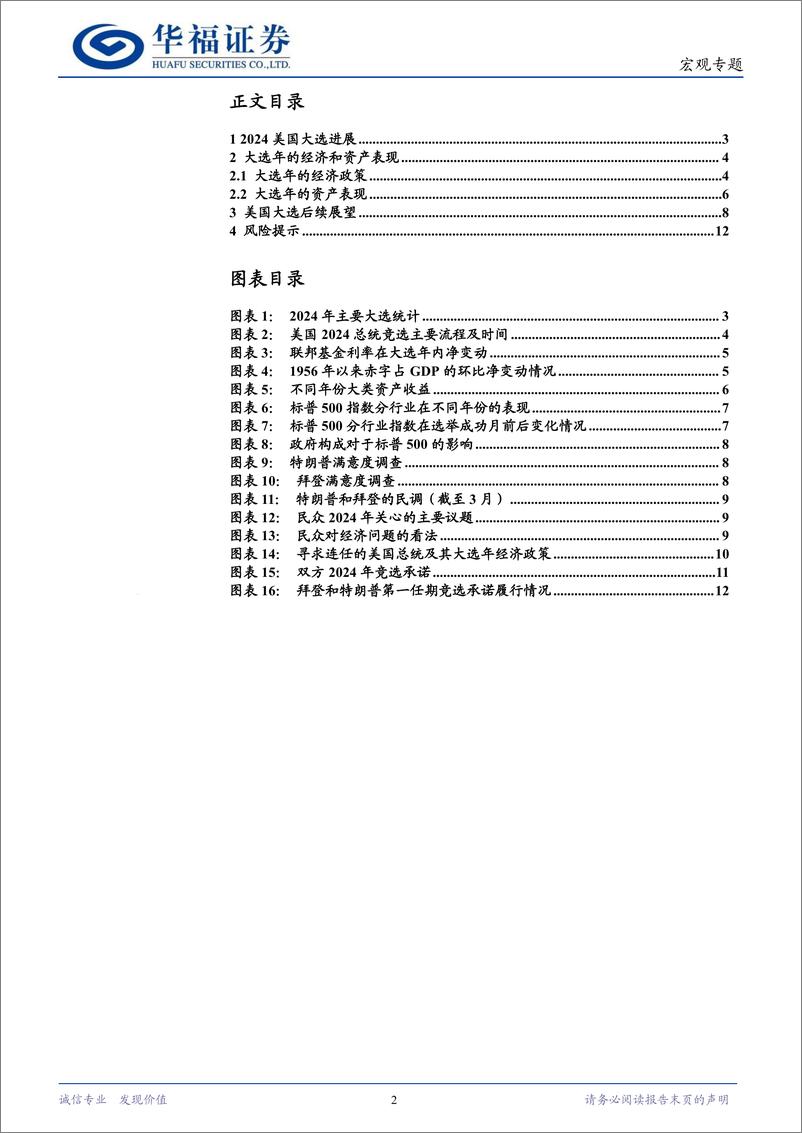 《宏观专题：美国大选的政策影响与资产映射-240405-华福证券-13页》 - 第2页预览图