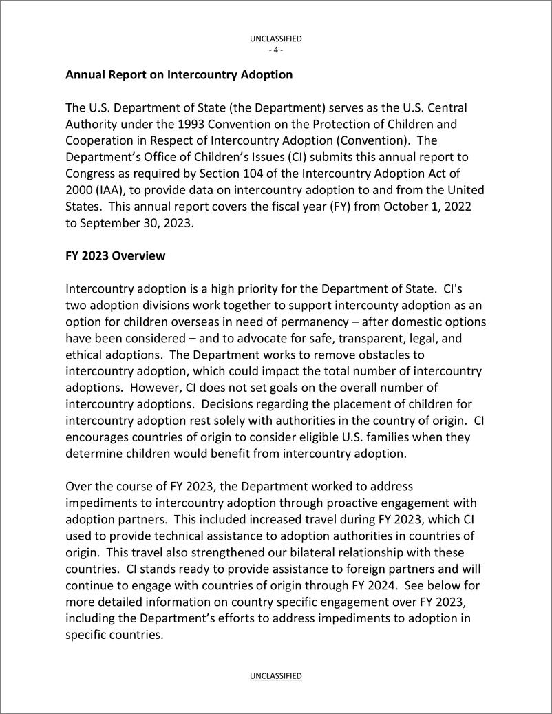 《2023美国跨国收养方面保护儿童及海牙公约框架下合作的报告-27页》 - 第4页预览图