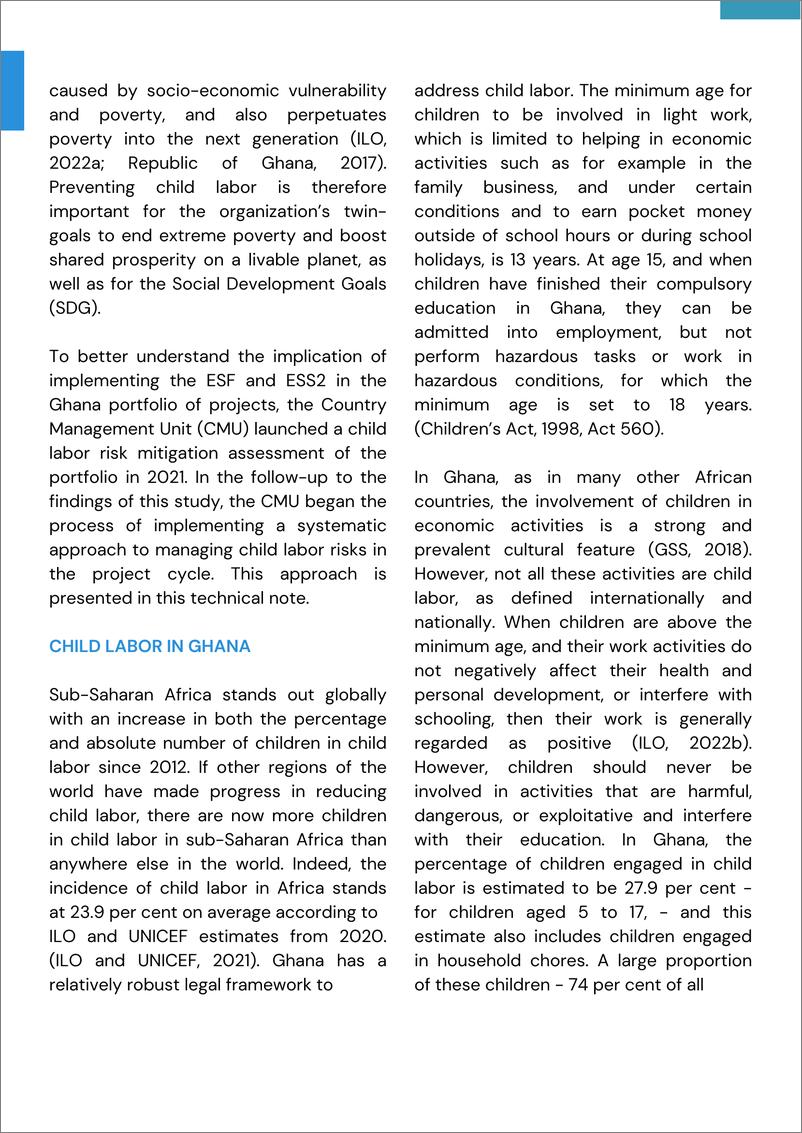 《世界银行-加纳投资组合范围内的童工风险管理试点：项目周期中管理童工风险的系统方法-执行简报（英）-2024-15页》 - 第2页预览图