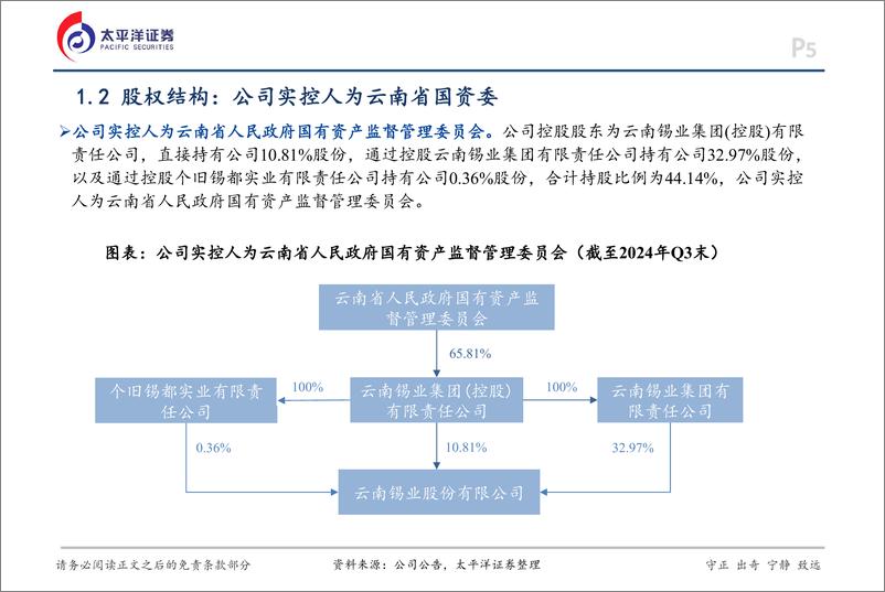 《锡业股份(000960)深度报告：山以险峻成其巍峨，海以奔涌成其壮阔-241122-太平洋证券-30页》 - 第5页预览图