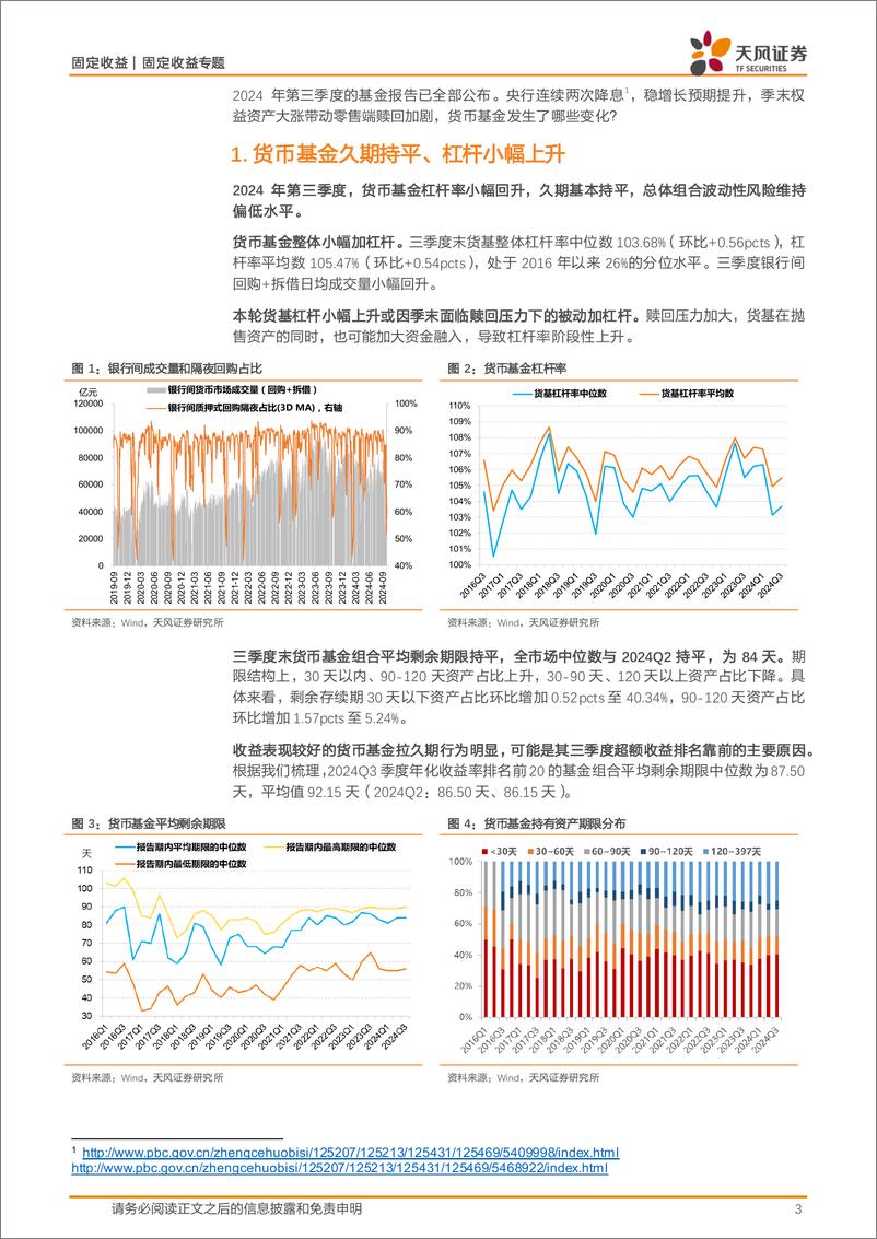 《2024Q3货基季报点评：货基规模下降、减配CD-241029-天风证券-10页》 - 第3页预览图