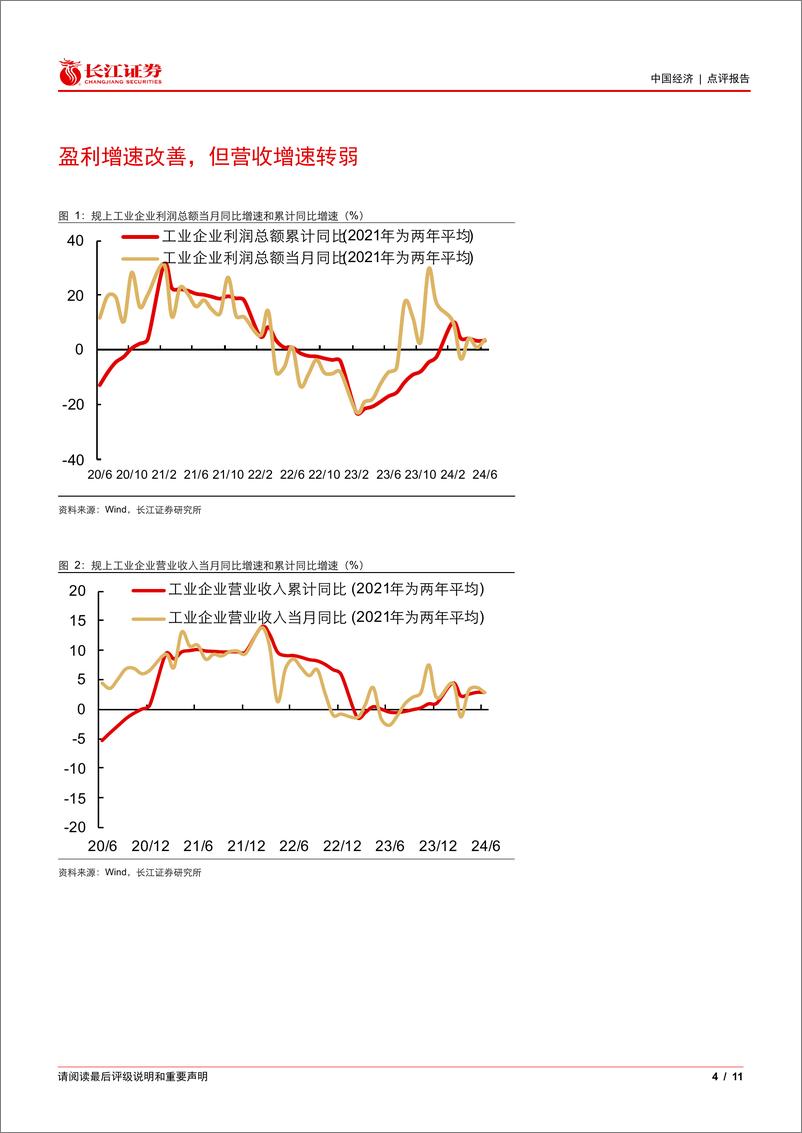 《1-6月工业企业利润点评：盈利改善有待需求支撑-240727-长江证券-11页》 - 第4页预览图