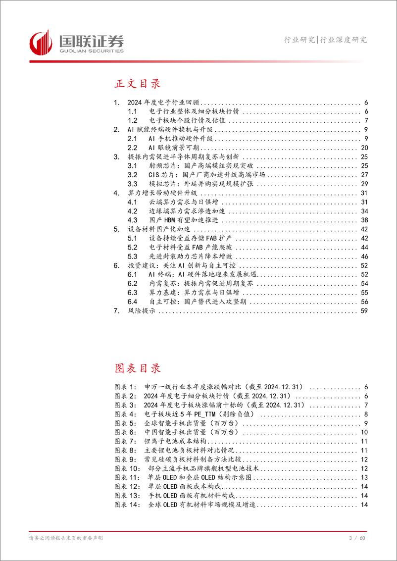 《电子行业2025年度投资策略：AI赋能复苏，自主可控加速-国联证券-250110-61页》 - 第4页预览图