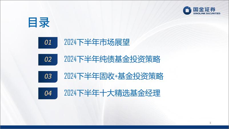 《国金证券-2024下半年公募固收基金投资策略及十大基金经理精选_固本培元_顺流而动》 - 第3页预览图