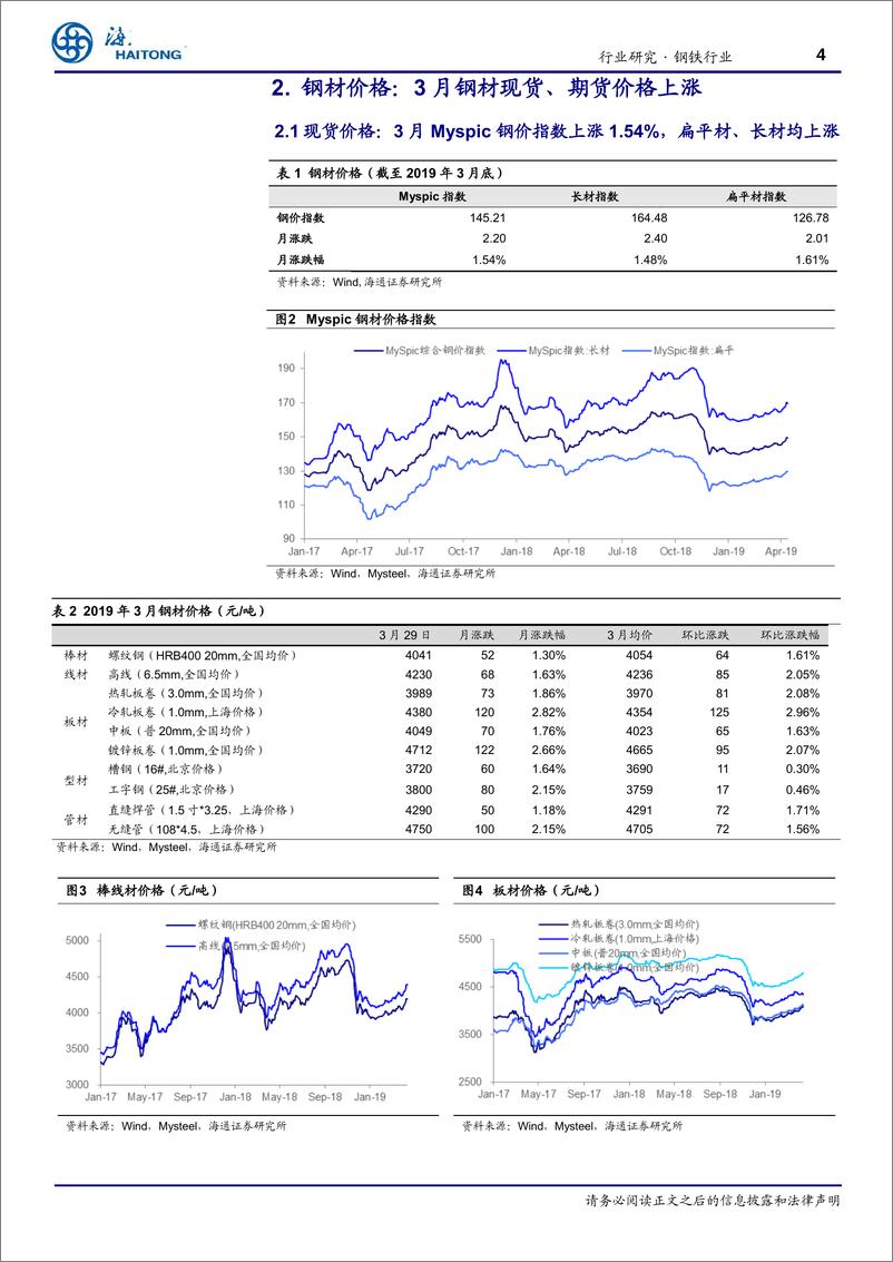 《钢铁行业月报：投资数据环比上升，市场影响偏中性-20190418-海通证券-17页》 - 第5页预览图