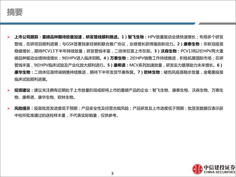 《医药行业深度研究：国内二类苗市场快速发展，期待重磅产品放量及研发加速 （更新）-20231027-中信建投-69页》 - 第4页预览图