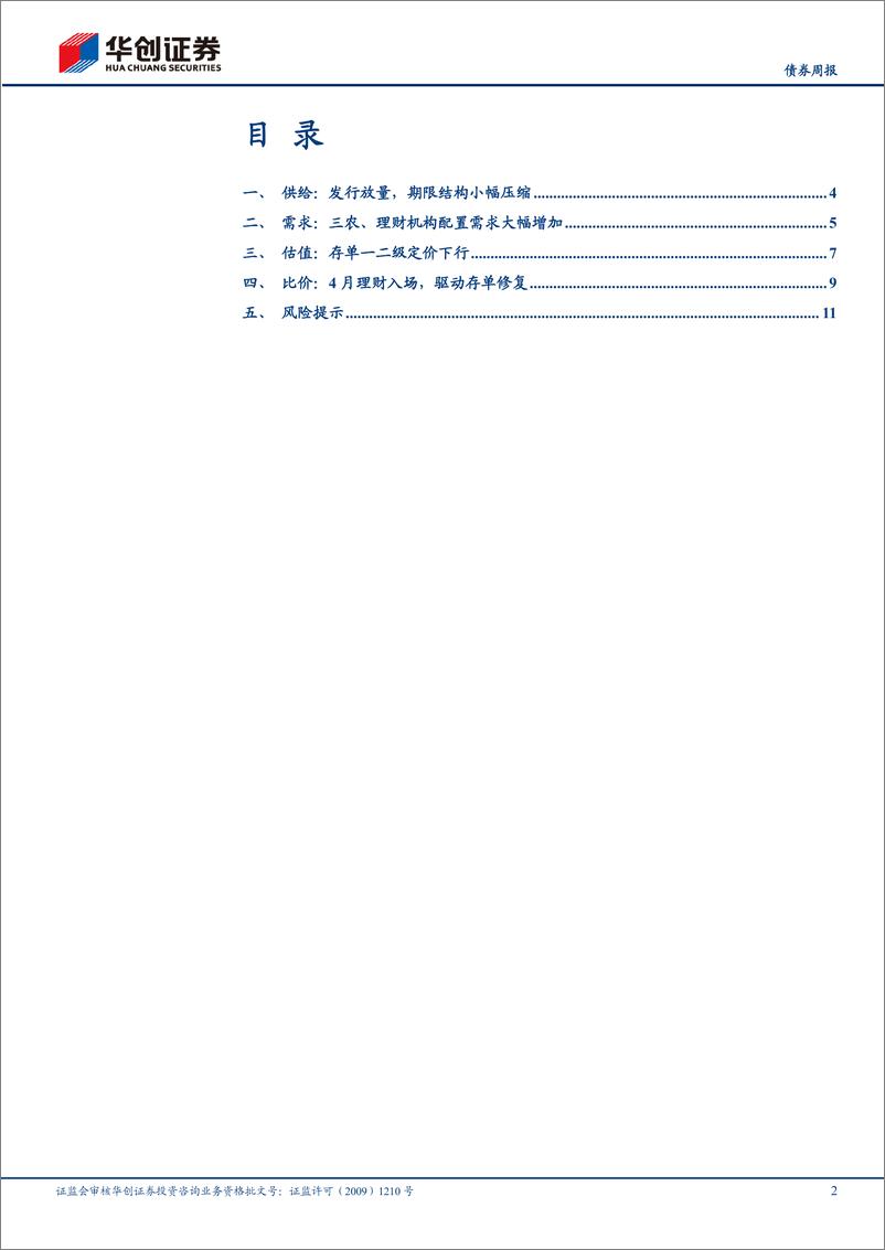 《【债券】存单：4月理财驱动行情如期兑现-240415-华创证券-14页》 - 第2页预览图