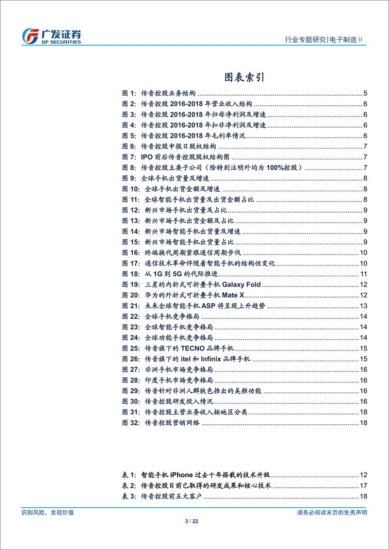 《电子制造行业“科创”系列报告：传音控股，开拓新兴市场的领先手机品牌商-20190331-广发证券-22页》 - 第4页预览图