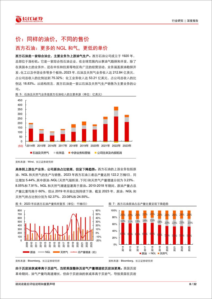 《石化行业：中国海油VS西方石油，孰优孰劣？-240618-长江证券-32页》 - 第8页预览图