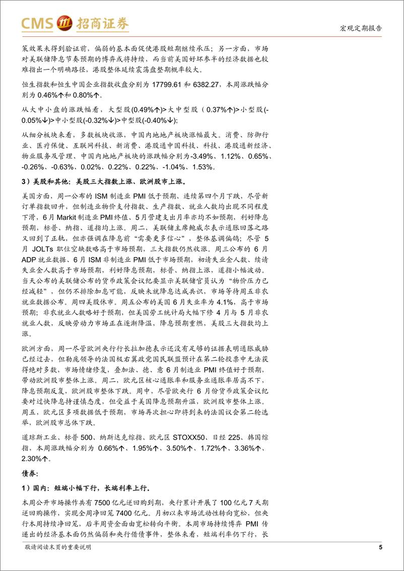 《大类资产配置跟踪：国内长端债券利率明显上行-240707-招商证券-11页》 - 第5页预览图