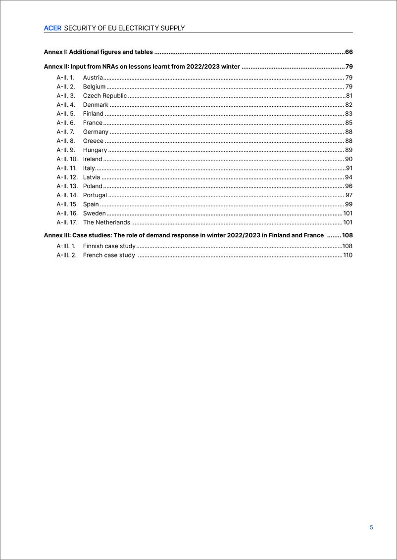 《2023欧洲电力供应安全报告（英文版）-ACER》 - 第5页预览图