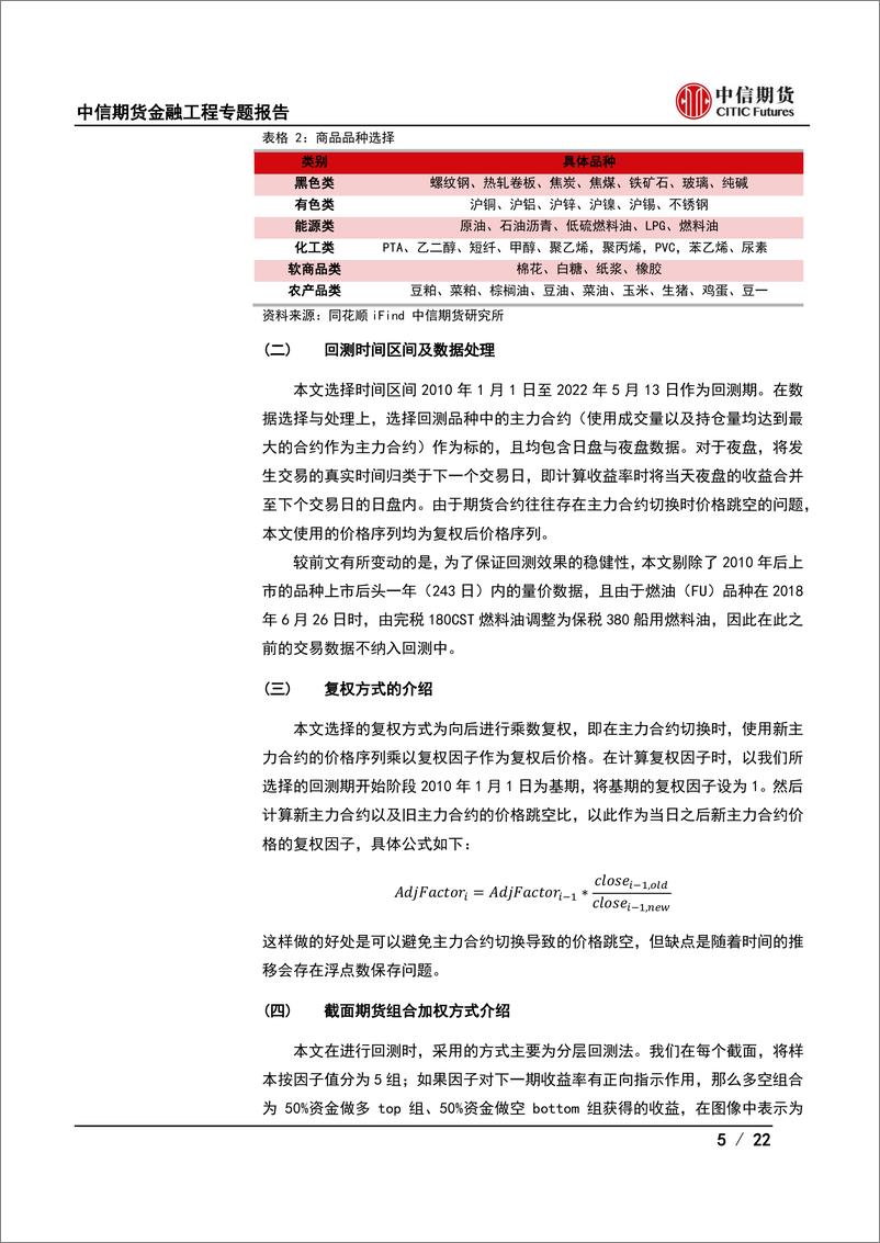 《金融工程专题报告：期货多因子系列（二），商品期货截面风格因子初探-20220607-中信期货-22页》 - 第6页预览图