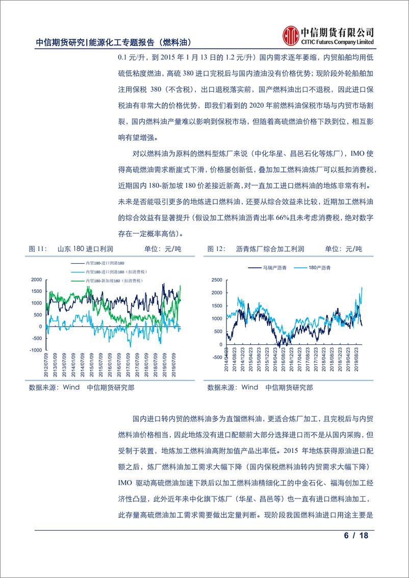 《能源化工专题报告（燃料油）：高硫燃油需求仍有韧性，沥青有概率成本中枢下移-20191127-中信期货-18页》 - 第7页预览图