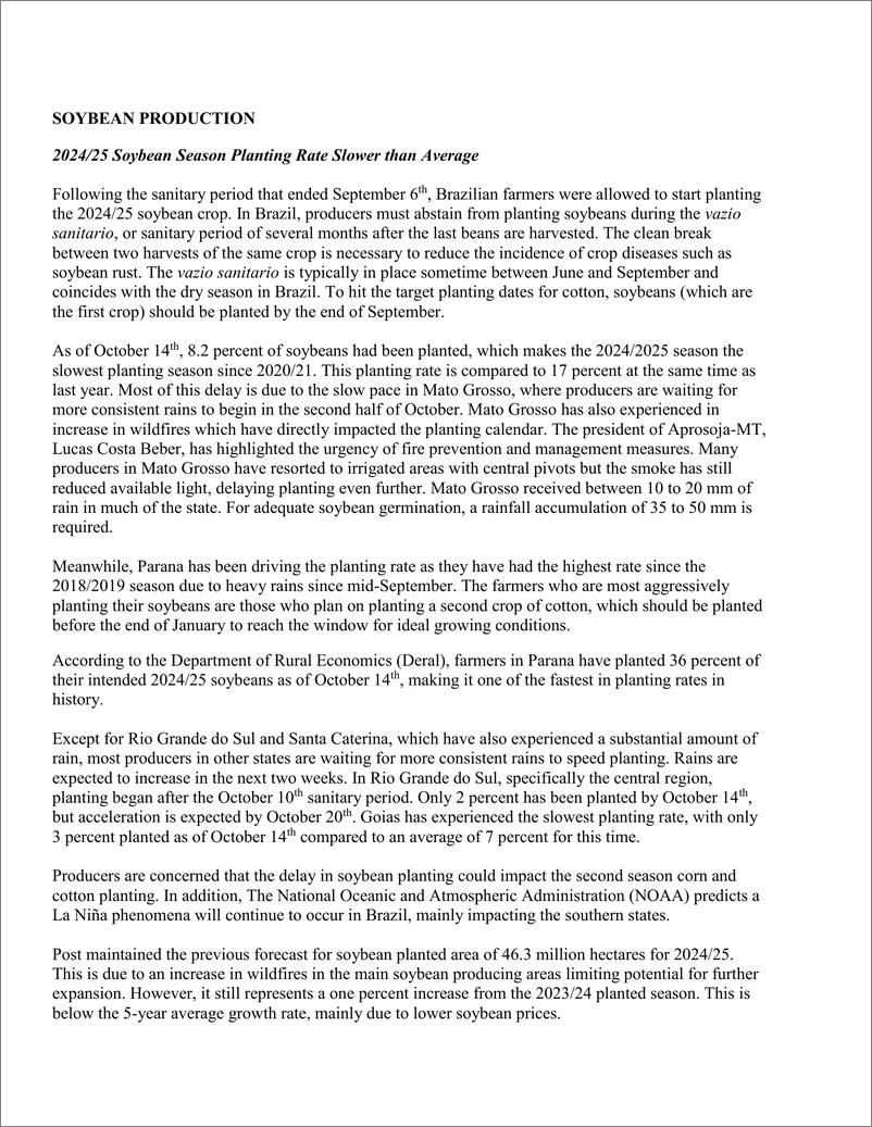 《美国农业部_USDA__2024年巴西油籽和产品更新报告_英文版_》 - 第2页预览图