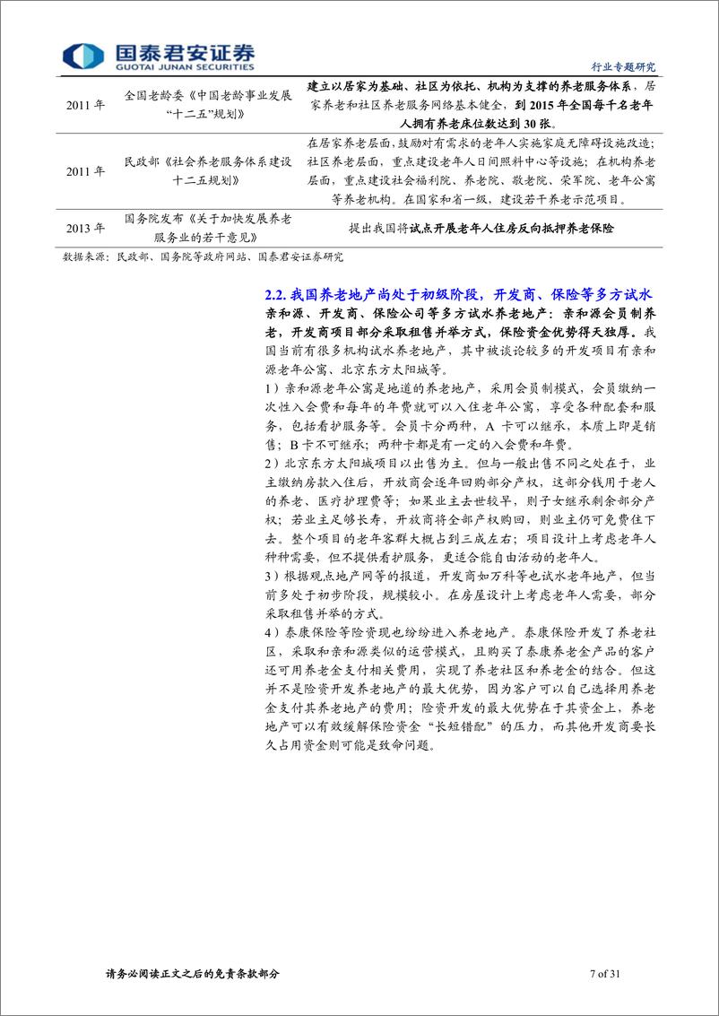 《国泰君安-房地产行业：养老地产市场以房养老影响微》 - 第7页预览图
