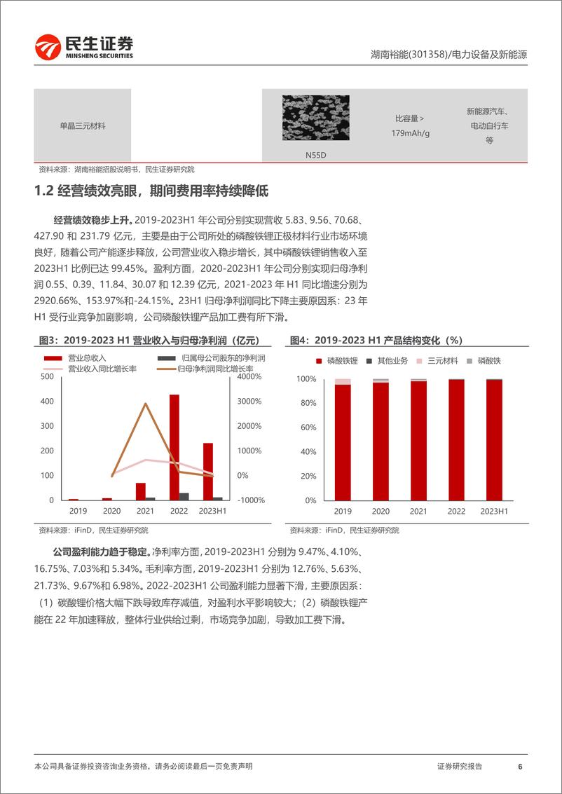 《湖南裕能-301358.SZ-首次覆盖报告：铁锂巨头蓄势待发，规模化效应优势凸显-20240411-民生证券-37页》 - 第6页预览图