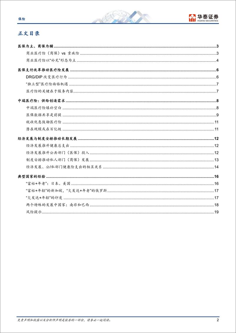 《保险行业：商保、医保发展的全球经验-241216-华泰证券-22页》 - 第2页预览图