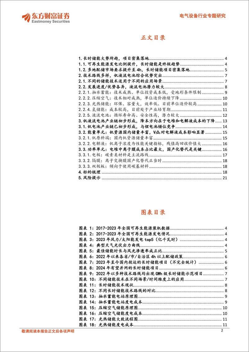 《电气设备行业专题研究：新能源发电比例提升、长时储能大势所趋，钒电池潜力巨大-20240229-东方财富证券-22页》 - 第2页预览图