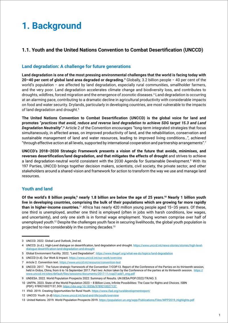 《2024年青年参与策略及行动计划报告（英文版）-UNCCD联合国防治荒漠化公约》 - 第7页预览图