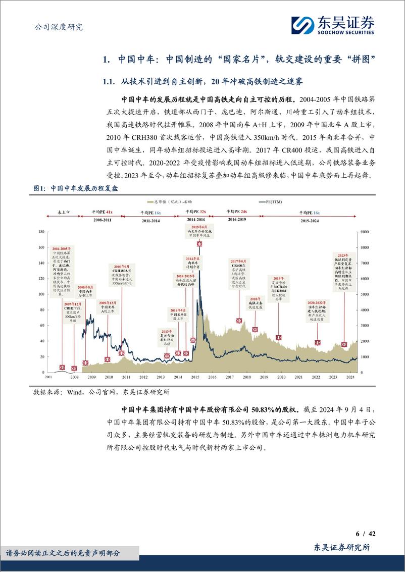 《中国中车(601766)铁路投资重拾增长势头，轨交装备龙头乘风再起舞-240910-东吴证券-42页》 - 第6页预览图