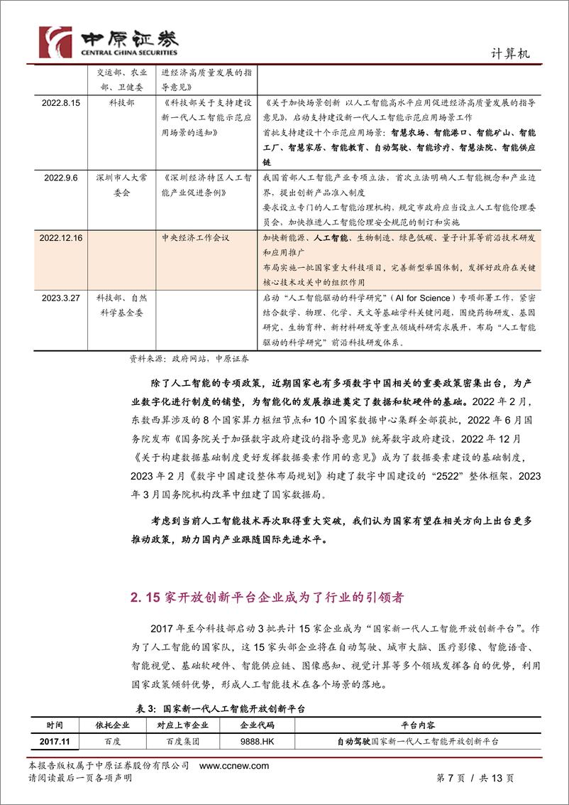 《中原证券：人工智能专题研究（一）-ChatGPT的出现有望加速我国在人工智能领域政策的出台》 - 第7页预览图