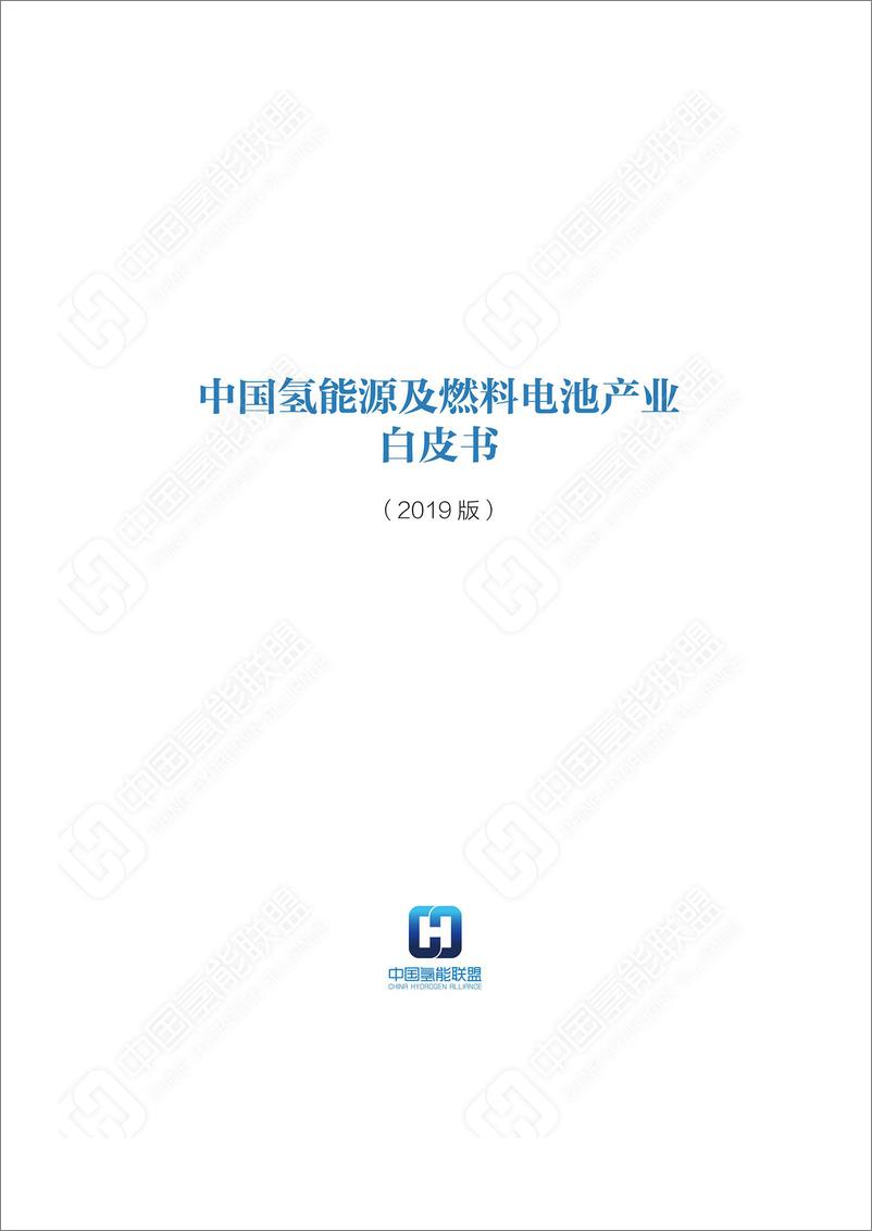 中国氢能联盟《中国氢能源及燃料电池产业白皮书》 - 第1页预览图