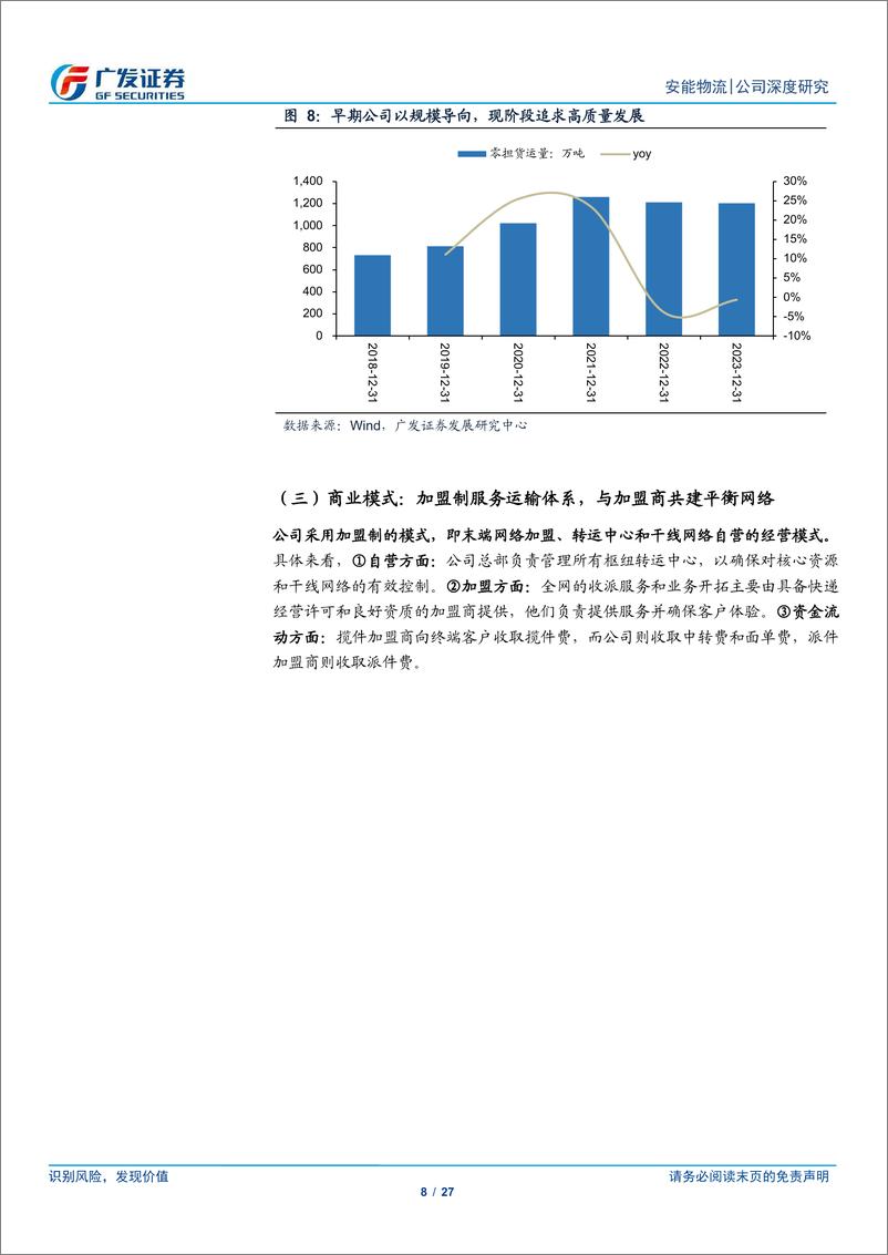 《安能物流(09956.HK)先向管理要利润，再向产业要空间-240422-广发证券-27页》 - 第8页预览图