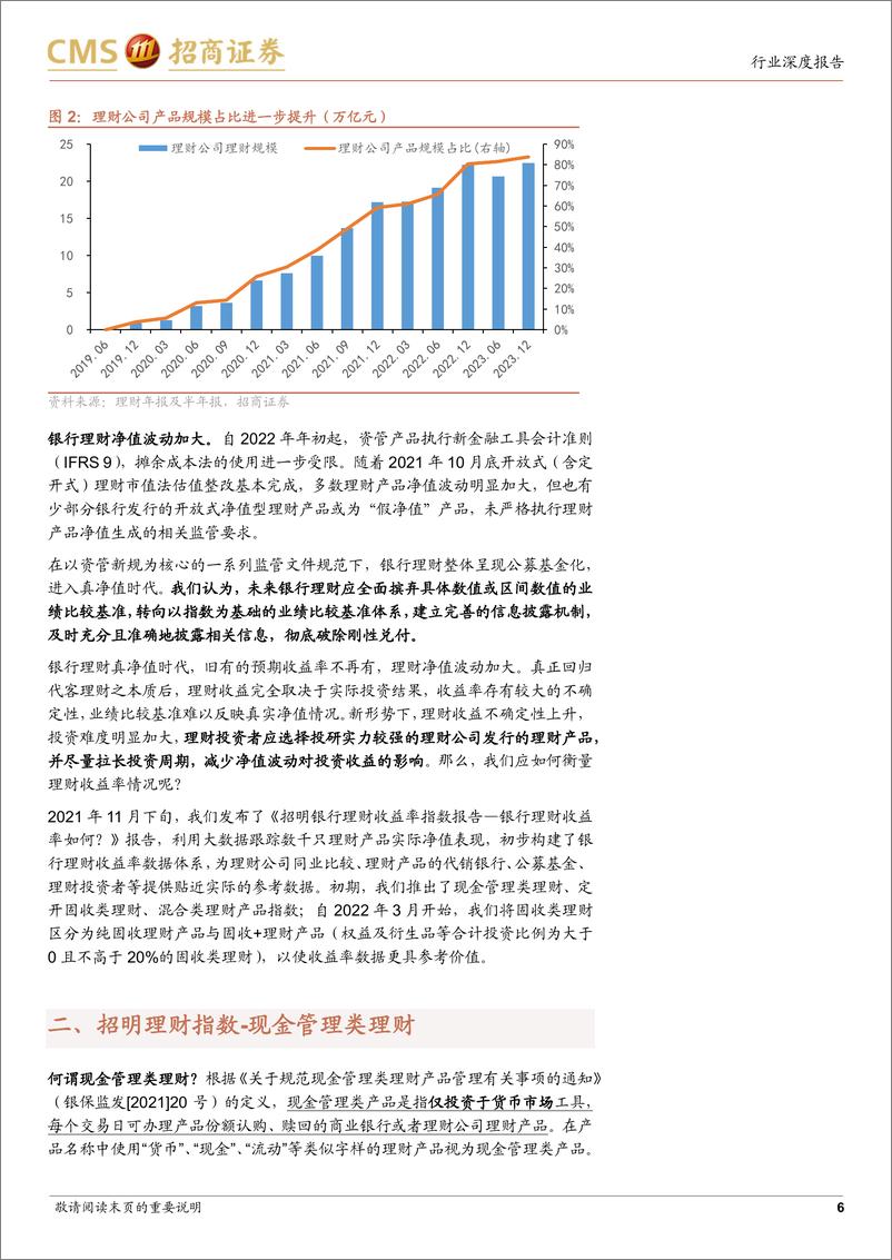 《银行业招明理财指数报告：2024年7月期，7月理财收益率情况如何？-240719-招商证券-23页》 - 第6页预览图