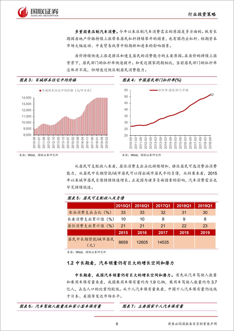 《汽车行业2019半年度策略：暖风化冻，优胜劣汰-20190626-国联证券-42页》 - 第7页预览图