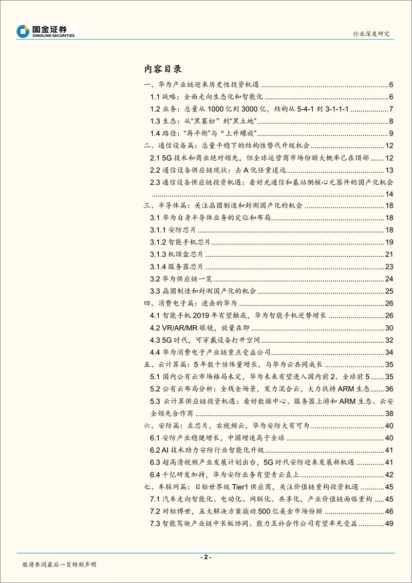 《信息技术行业：华为产业链迎来历史性投资机遇-20190427-国金证券-59页》 - 第3页预览图