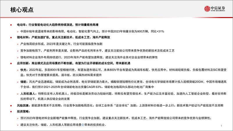 《新能源汽车行业电动化产业链2023年投资策略：电动产业链的自主可控与新动能-20230228-中信证券-32页》 - 第3页预览图