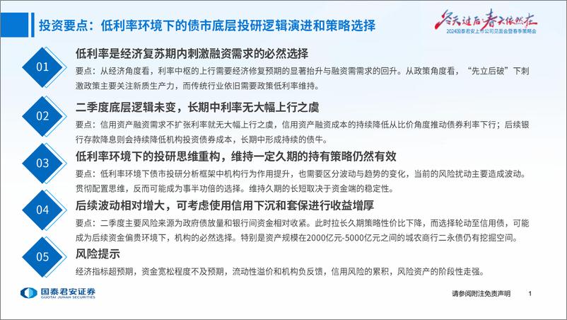 《从底层逻辑推演债券配置思路：低利率的意义-240330-国泰君安-36页》 - 第2页预览图