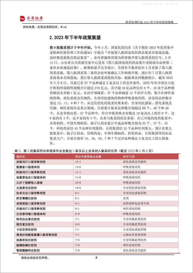 《东莞证券-医药生物行业2023年下半年投资策略：拨开细分，追寻景气-230607》 - 第8页预览图