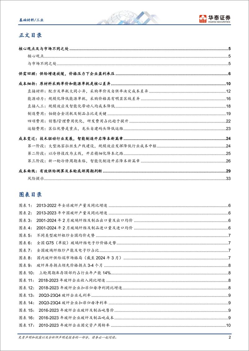 《重识建材之五：玻纤全成本分析框架》 - 第2页预览图