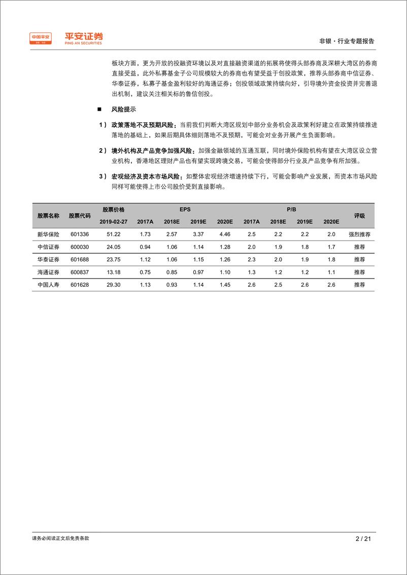 《非银金融行业粤港澳大湾区专题报告：险种迎发展机遇，金融政策持续向好-20190227-平安证券-21页》 - 第3页预览图