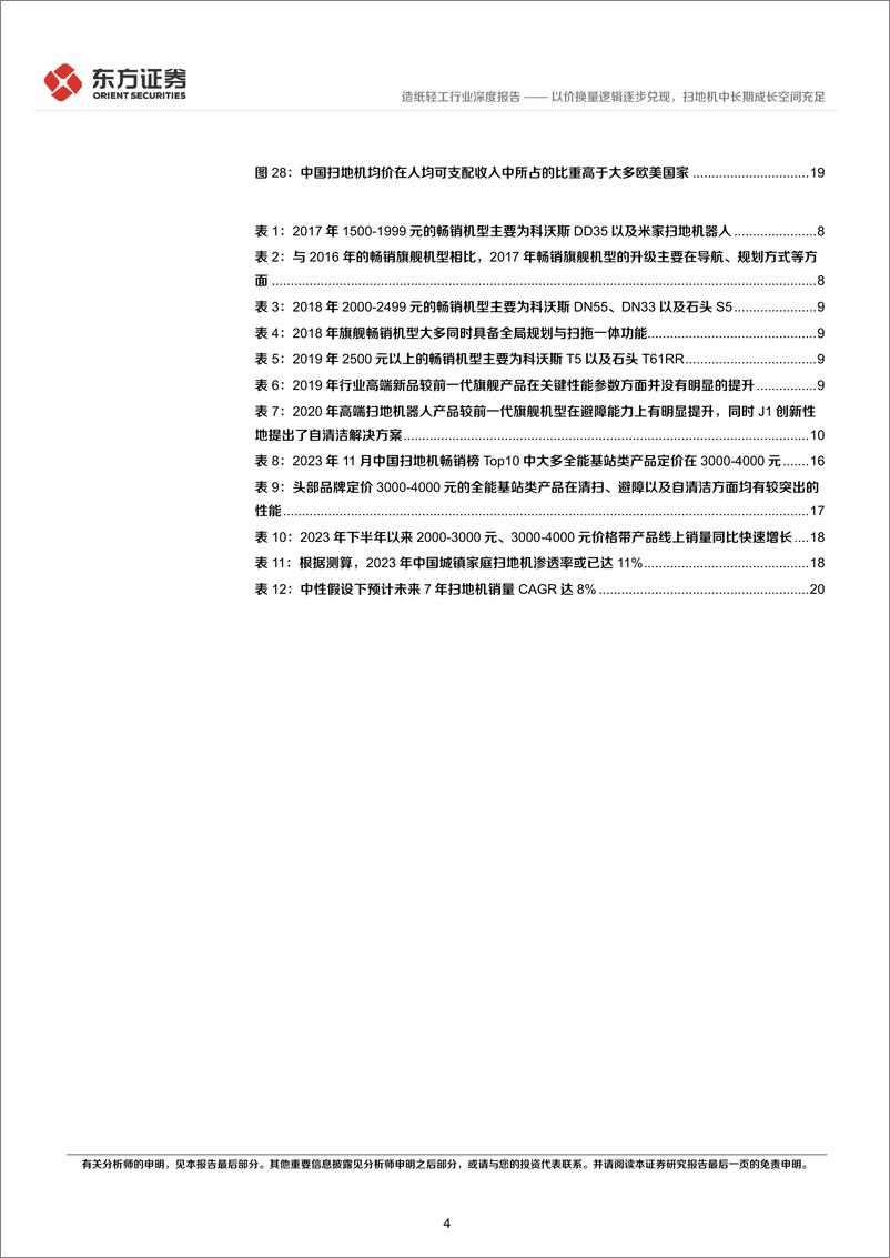 《轻工制造行业长期投资逻辑专题研究：以价换量逻辑逐步兑现，扫地机中长期成长空间充足-240612-东方证券-23页》 - 第4页预览图